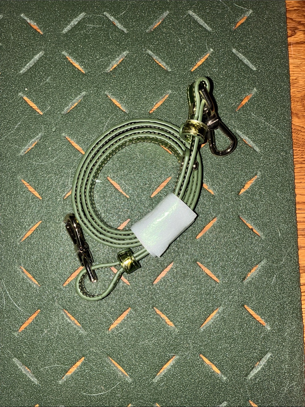 Brahmin Olive Green Crossbody Strap with Gold Hardware NEVER USED